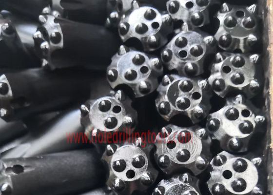 Cina Kuning tapered rock drill kepala tombol karbida bit 32mm 34mm 36mm 38mm pemasok